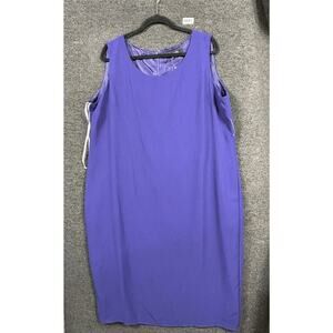 Montee Collection Sheath Dress Womens Size 20W Purple Sleeveles Knee length